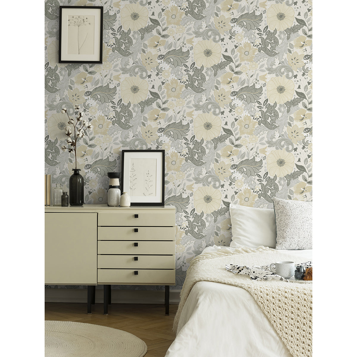  2999-13106 Victoria Pastel Floral Nouveau Wallpaper