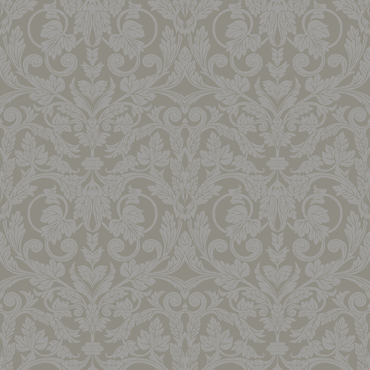 2999-14006 Rosali Grey Scroll Damask Wallpaper