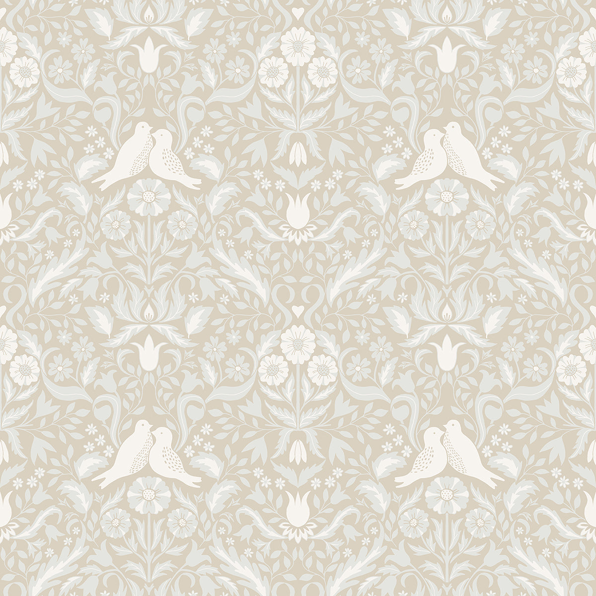  2999-14026 Niki Beige Country Kitsch Wallpaper