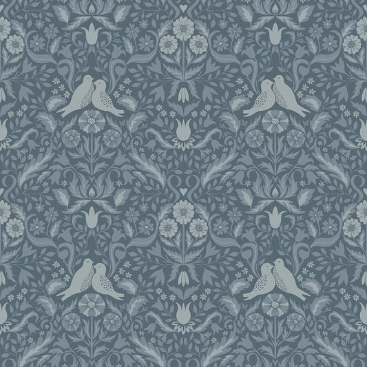 2999-14028 Niki Blue Country Kitsch Wallpaper