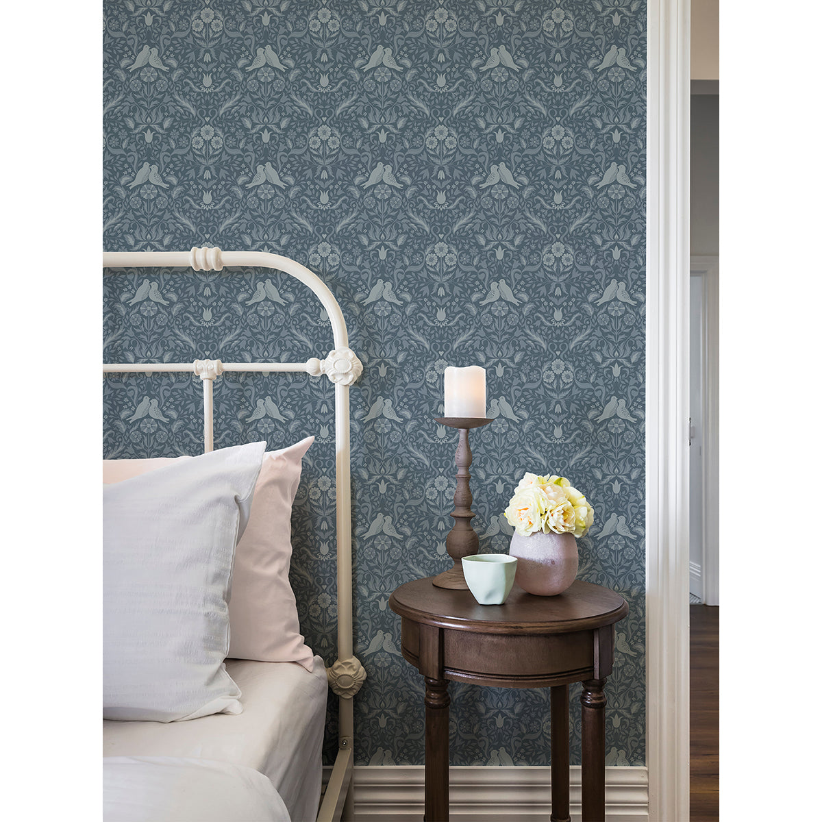 2999-14028 Niki Blue Country Kitsch Wallpaper