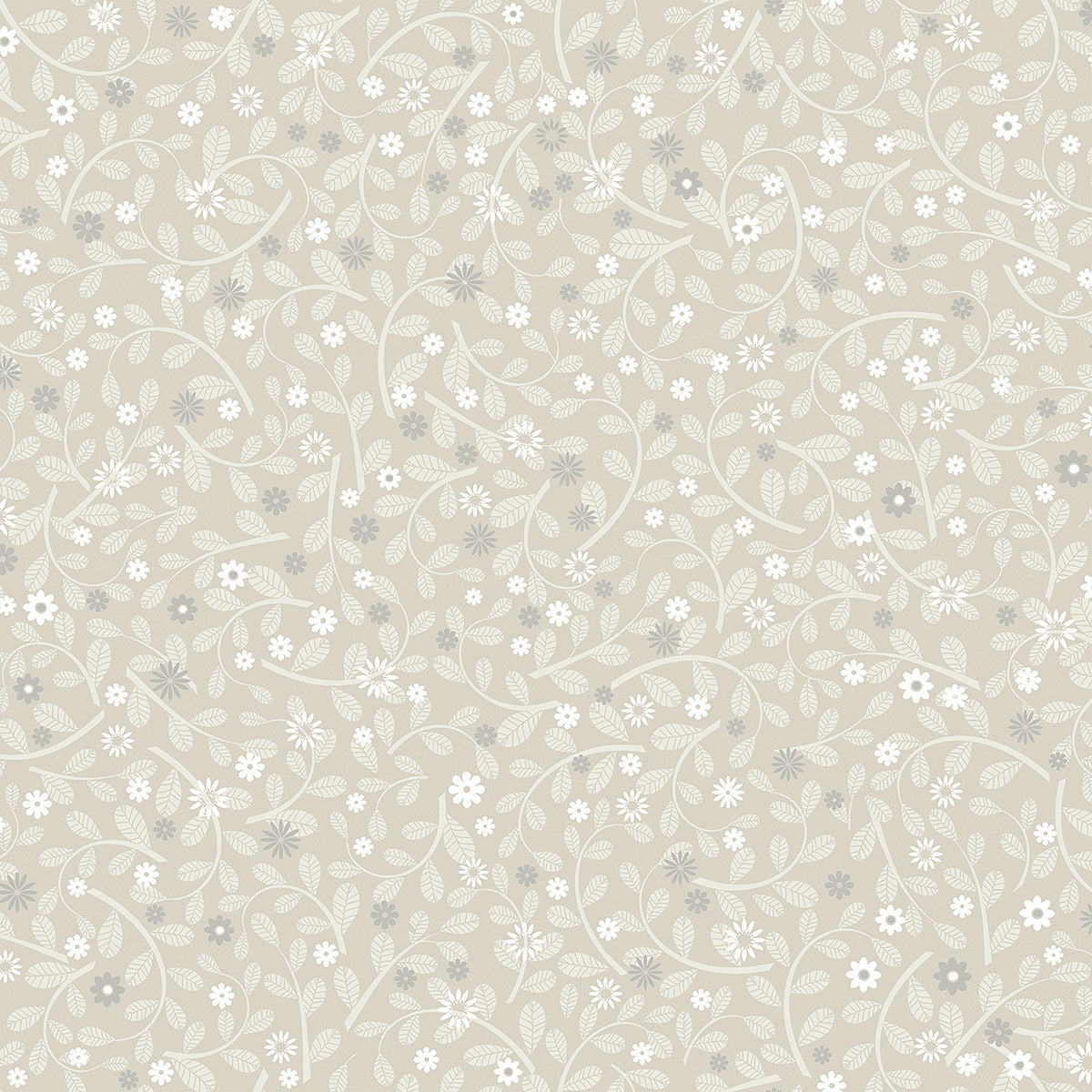 2999-24126 Hummelvik Light Grey Daisy Trail Wallpaper