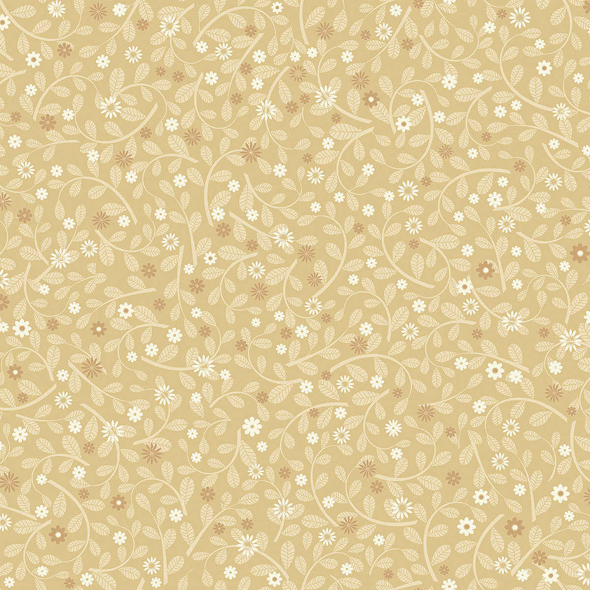  2999-24129 Hummelvik Yellow Daisy Trail Wallpaper