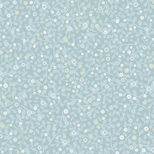  2999-24130 Hummelvik Blue Daisy Trail Wallpaper