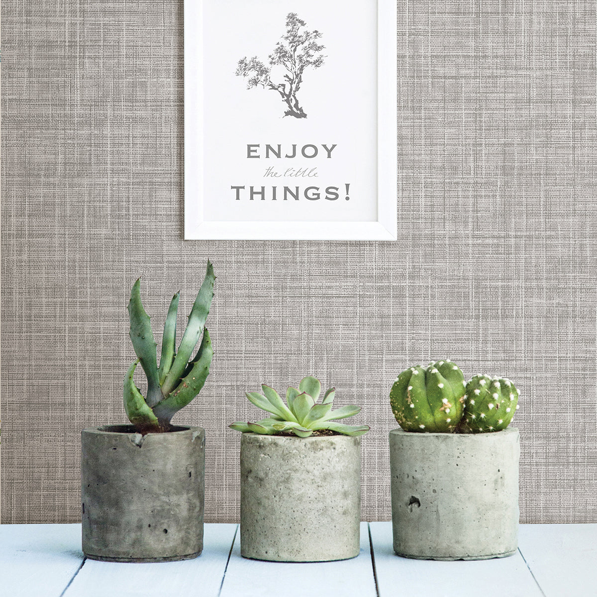  2999-24270 Tuckernuck Grey Linen Wallpaper