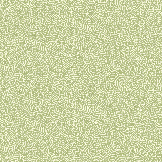  2999-55001 Anna Light Green Fern Trail Wallpaper