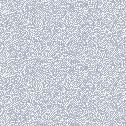  2999-55002 Anna Light Blue Fern Trail Wallpaper