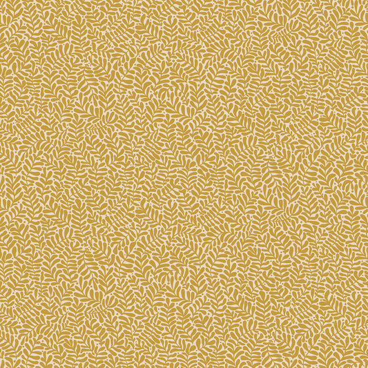 2999-55003 Anna Mustard Fern Trail Wallpaper