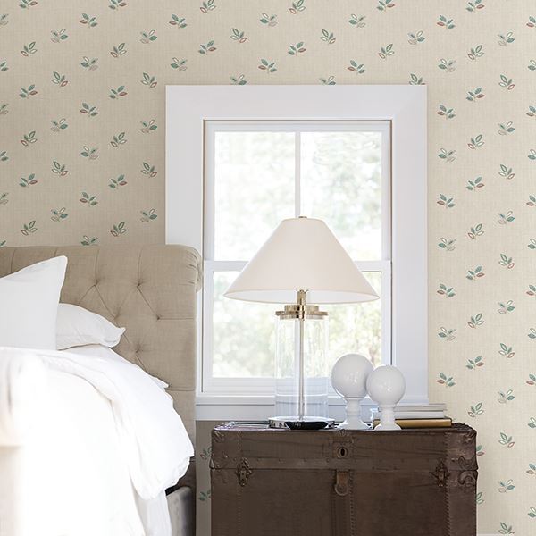 3112-002738 Leigh Coral Leaf Wallpaper