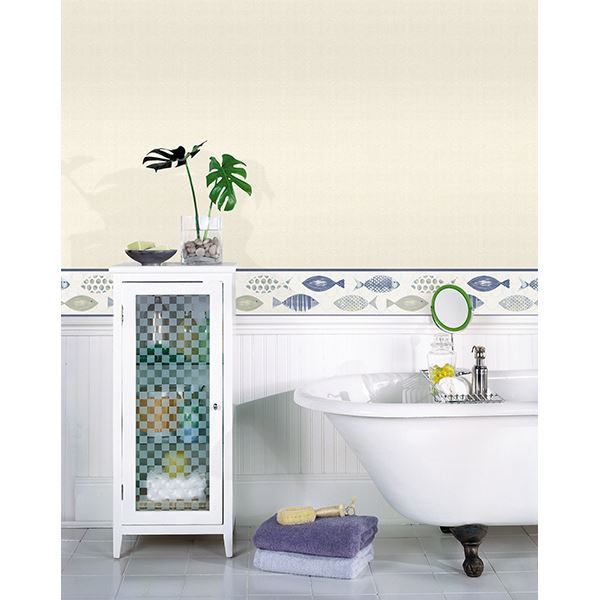3113-12054 Spindrift Beige Swirl Wallpaper