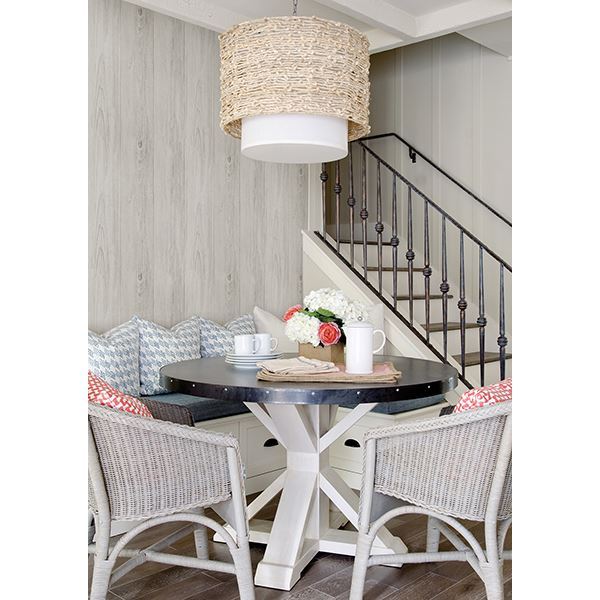 3113-64228 Mapleton Grey Faux Wood Wallpaper