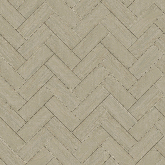 3122-10104 Kaliko Green Wood Herringbone Wallpaper