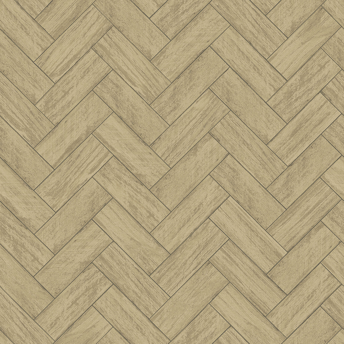 3122-10105 Kaliko Neutral Wood Herringbone Wallpaper