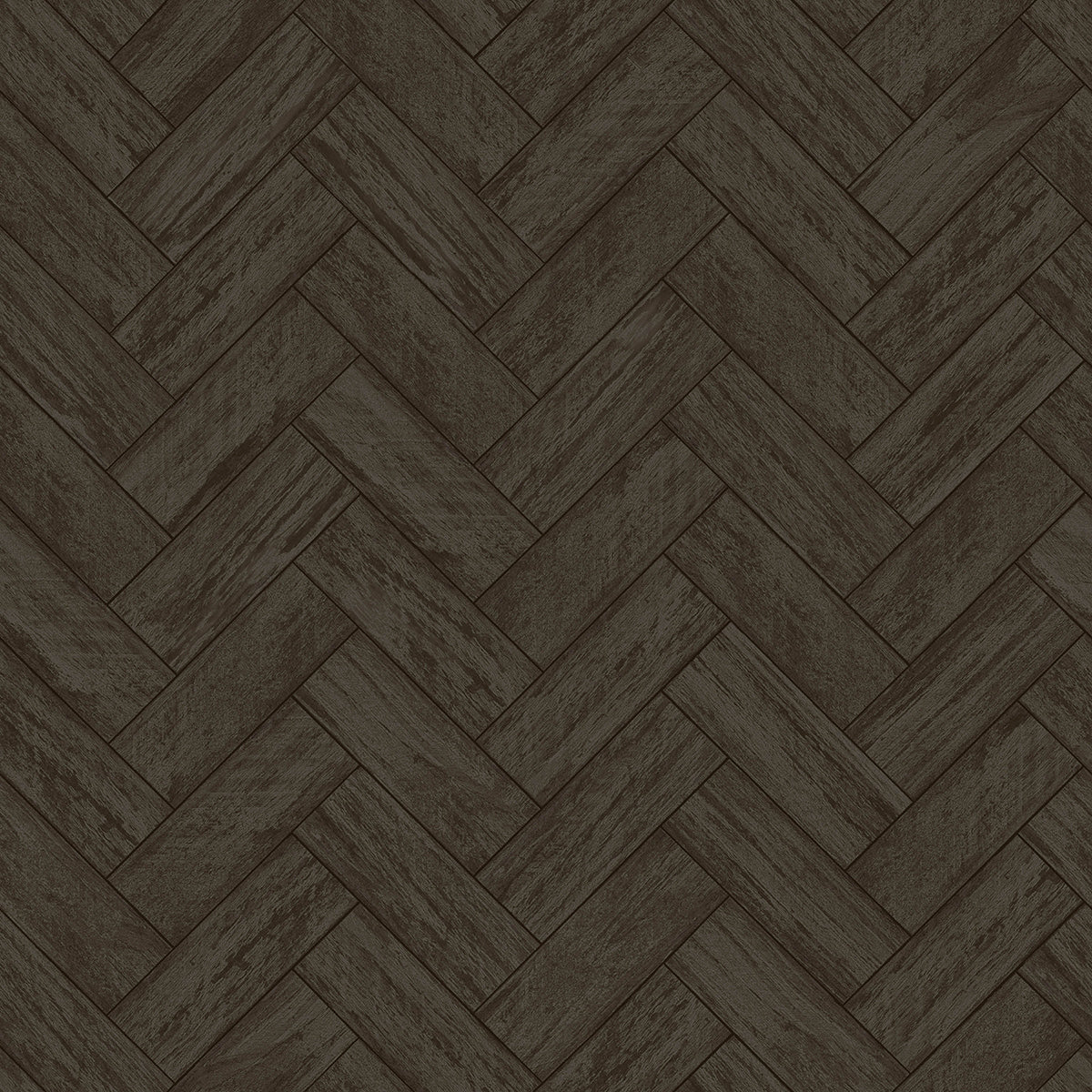 3122-10110 Kaliko Charcoal Wood Herringbone Wallpaper