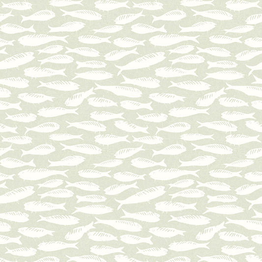 3122-10514 Nunkie Sage Sardine Wallpaper