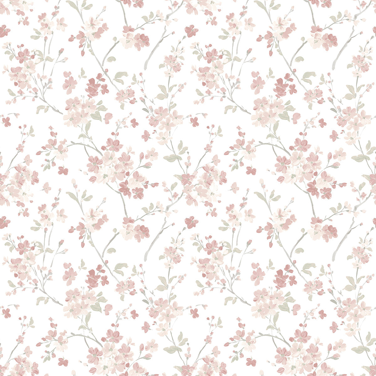 3122-10908 Glinda Rose Floral Trail Wallpaper