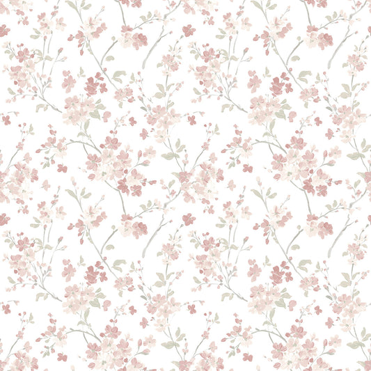 3122-10908 Glinda Rose Floral Trail Wallpaper