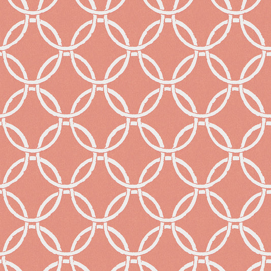 3122-11001 Quelala Coral Ring Ogee Wallpaper