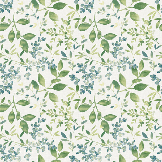 3122-11104 Tinker Green Woodland Botanical Wallpaper
