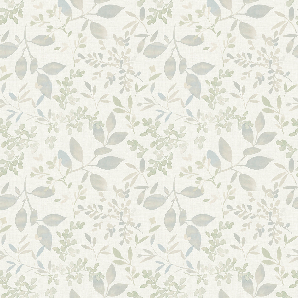 3122-11114 Tinker Teal Woodland Botanical Wallpaper