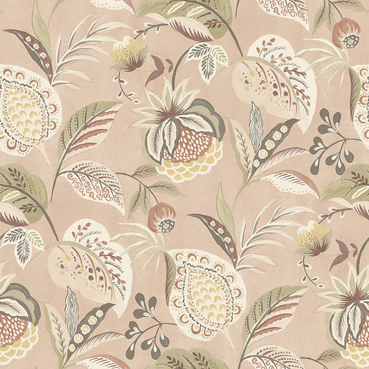 3125-72303 Bohemian Blush Jacobean Wallpaper