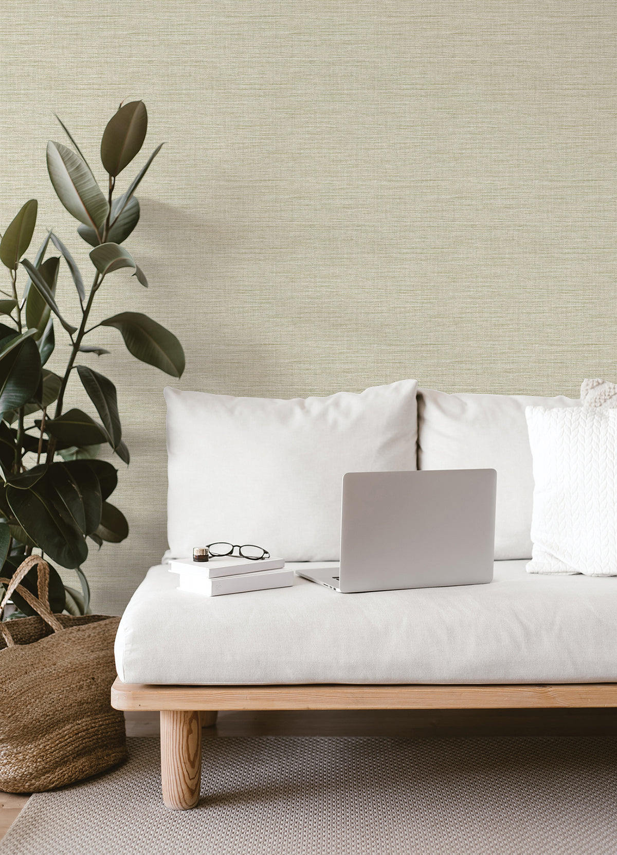 4014-26463 Exhale Light Yellow Texture Wallpaper