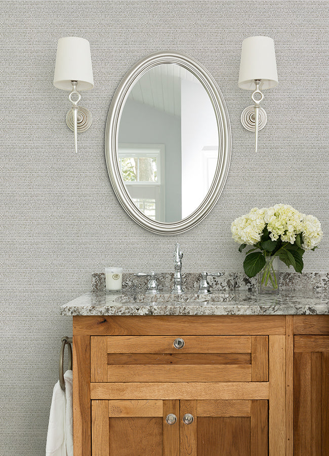 4071-70058 Balantine Grey Weave Wallpaper