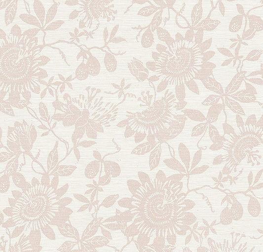 4074-26630 Helen Mauve Floral Trail Wallpaper