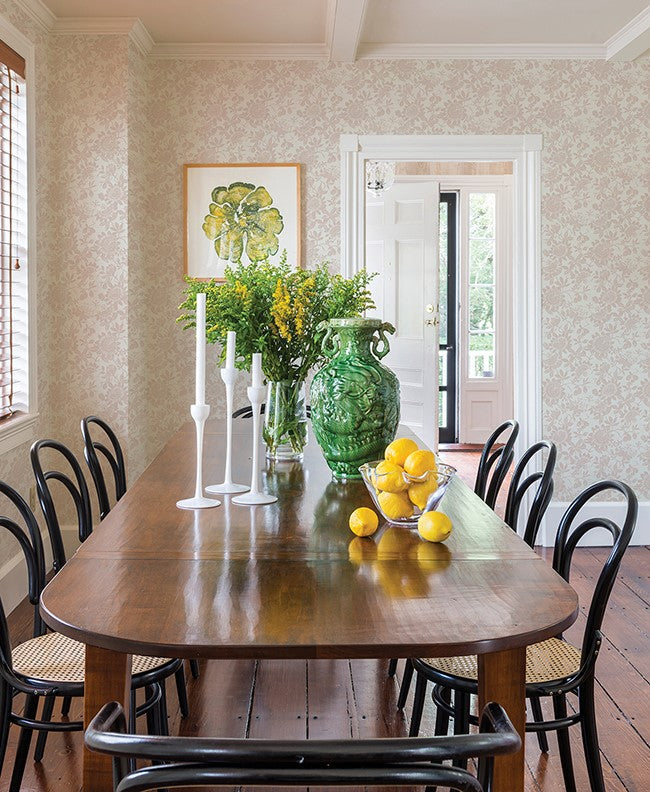 4074-26630 Helen Mauve Floral Trail Wallpaper