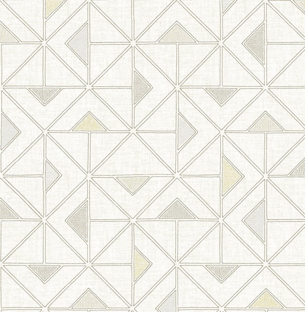 4074-26636 Jekyl Beige Triangles Wallpaper