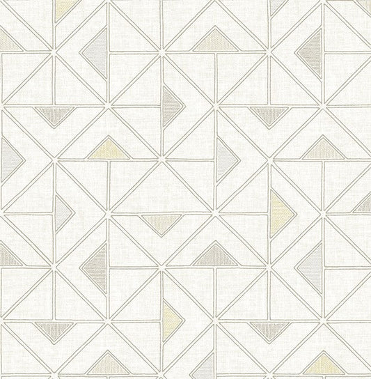 4074-26636 Jekyl Beige Triangles Wallpaper