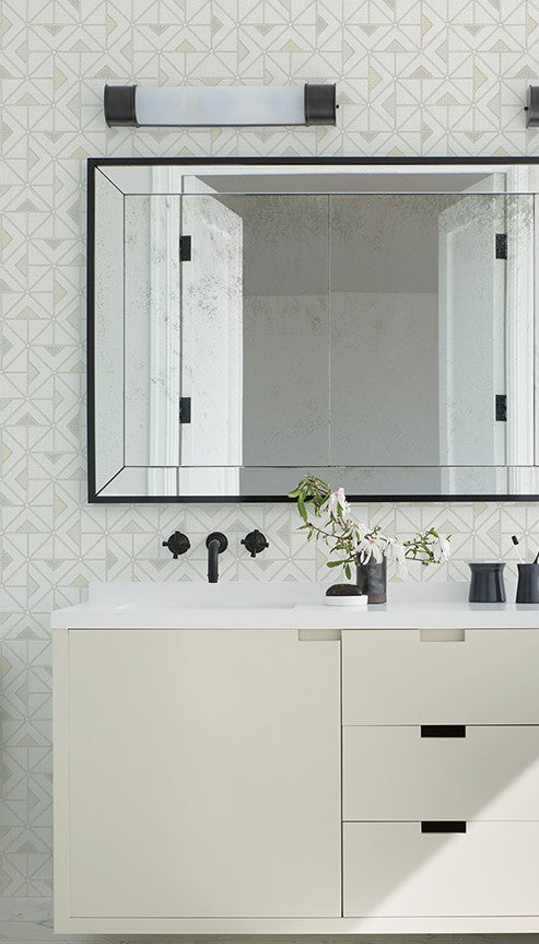 4074-26636 Jekyl Beige Triangles Wallpaper