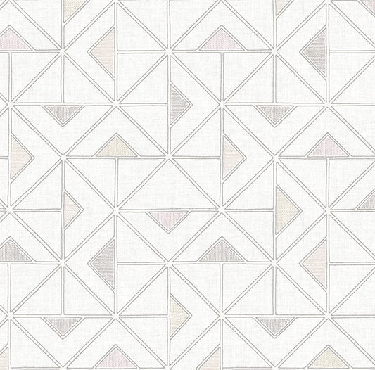 4074-26637 Jekyl Neutral Triangles Wallpaper
