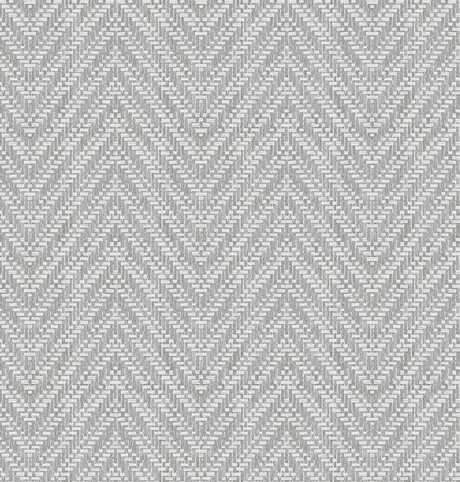 4074-26650 Glynn Grey Chevron Wallpaper