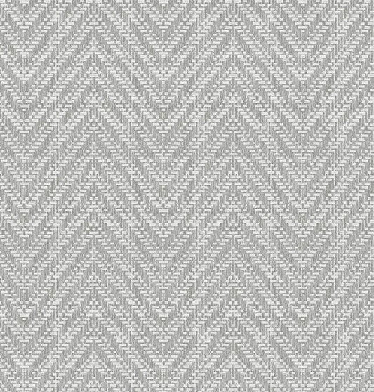 4074-26650 Glynn Grey Chevron Wallpaper