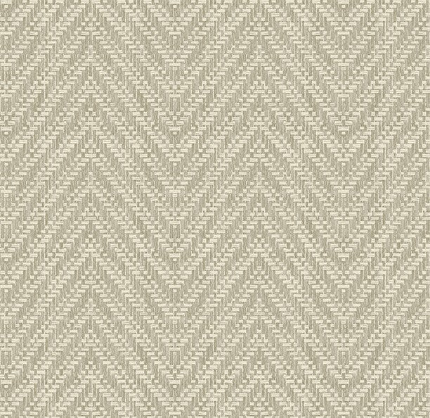 4074-26653 Glynn Neutral Chevron faux grasscloth Wallpaper