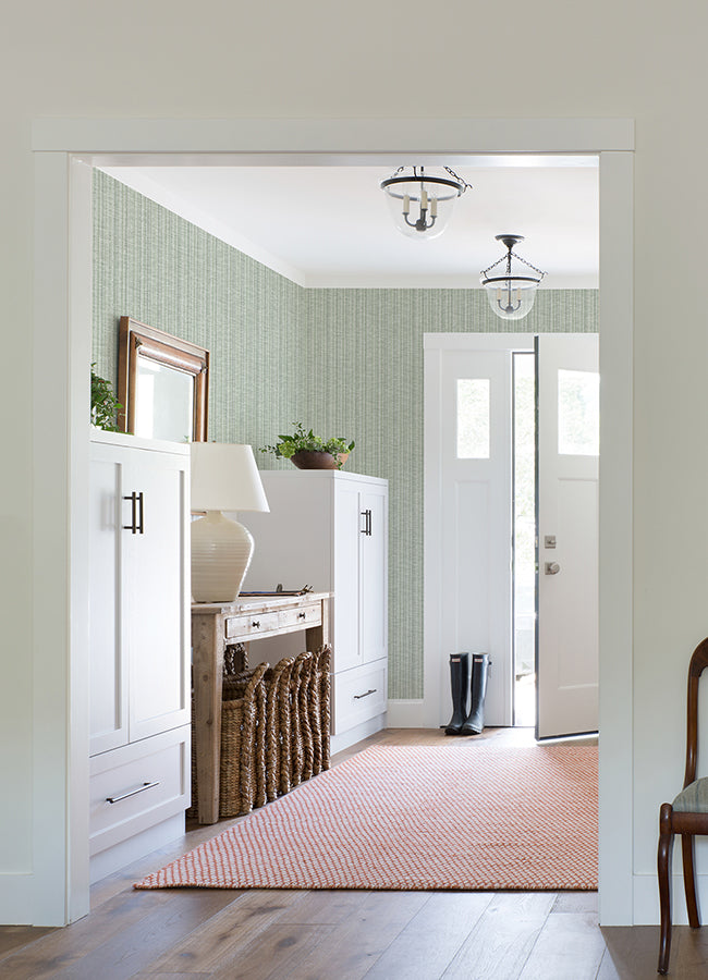 4074-26655 Simon Green Woven Texture Wallpaper