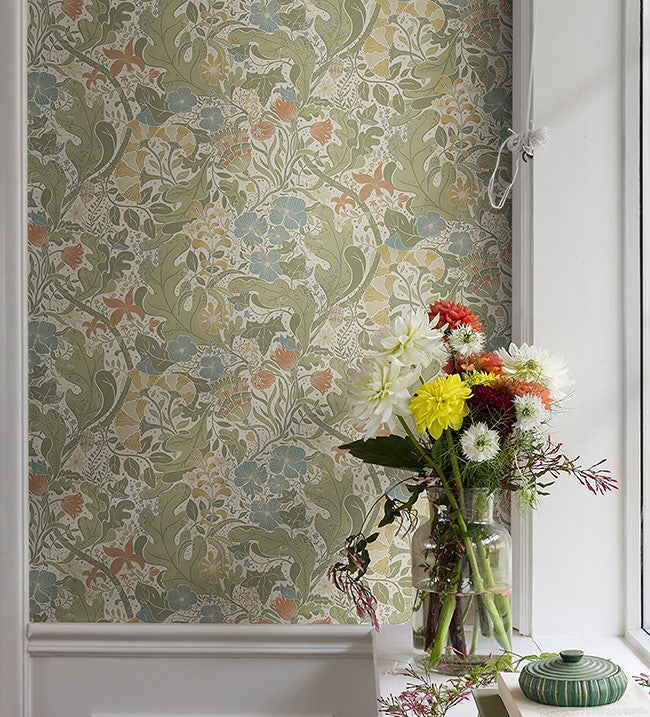 4080-83101 Elise Cream Nouveau Gardens Wallpaper