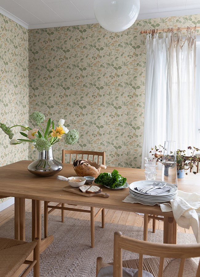 4080-92135 Magdalena Light Yellow Dandelion Wallpaper