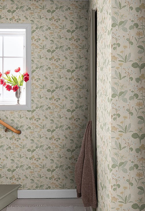 4080-92135 Magdalena Light Yellow Dandelion Wallpaper