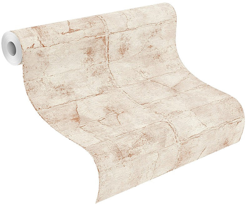4096-520149 Clay Rust Stone Textured Wallpaper