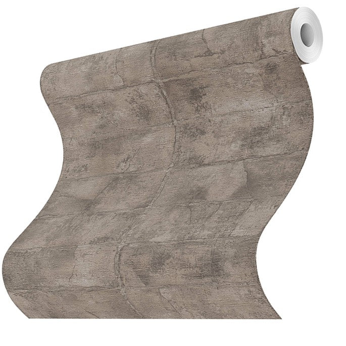 4096-520163 Clay Dark Grey Stone Textured Wallpaper