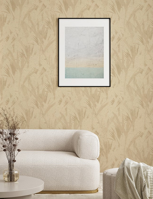 4096-520743 Chet Beige Spray Textured Wallpaper