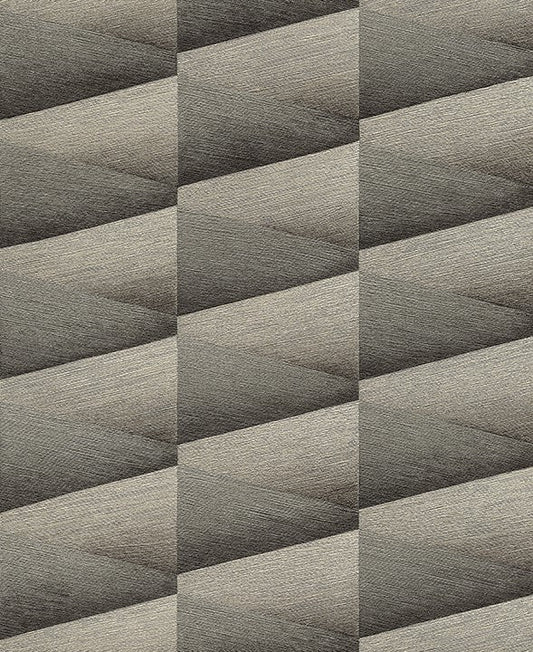 4096-554663 Shae Dark Grey Geo Wallpaper