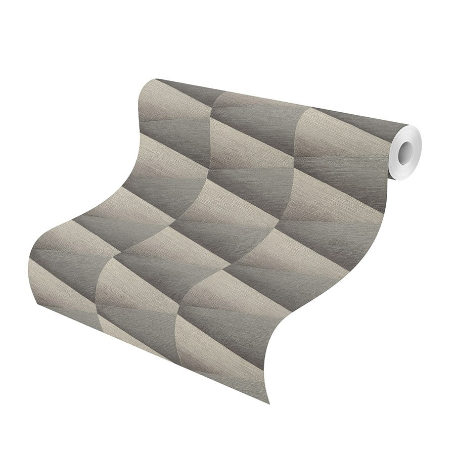 4096-554663 Shae Dark Grey Geo Wallpaper
