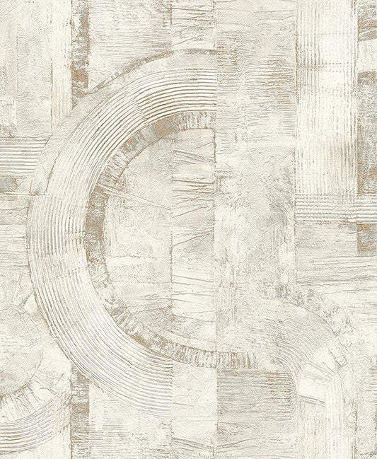 4096-554748 Steel Beige Concrete Swirl Wallpaper