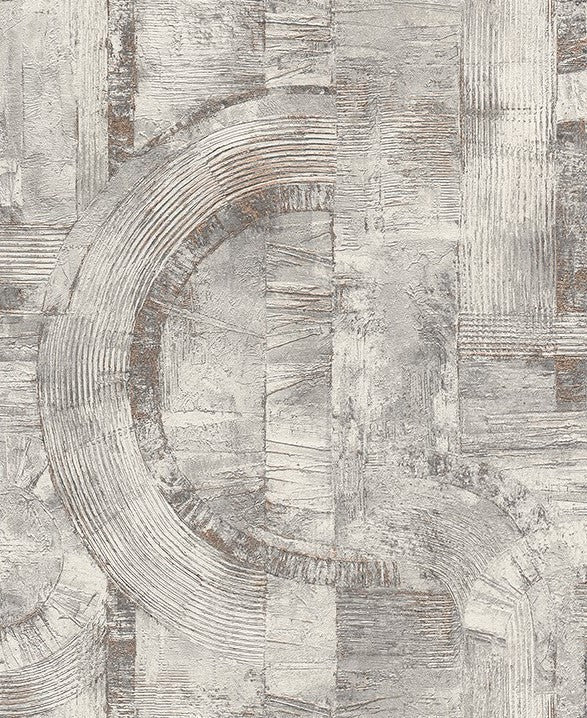4096-554779 Steel Light Grey Concrete Swirl Wallpaper