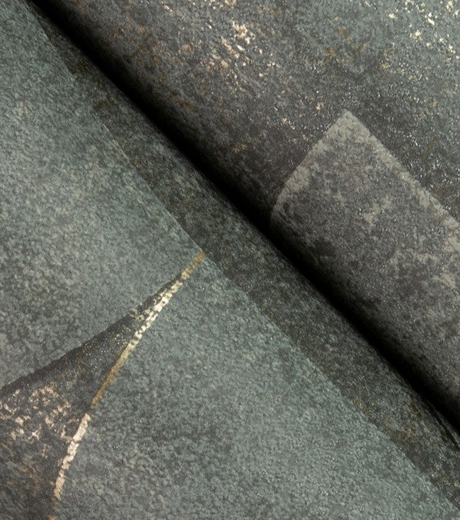 4125-26750 Addison Charcoal Blush Retro Geo Wallpaper