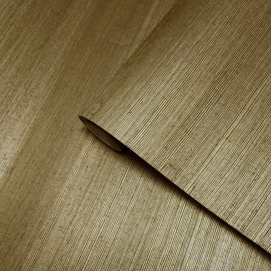 2972-86119 Caihon Bronze gold metallic natural Sisal Grasscloth Modern Wallpaper