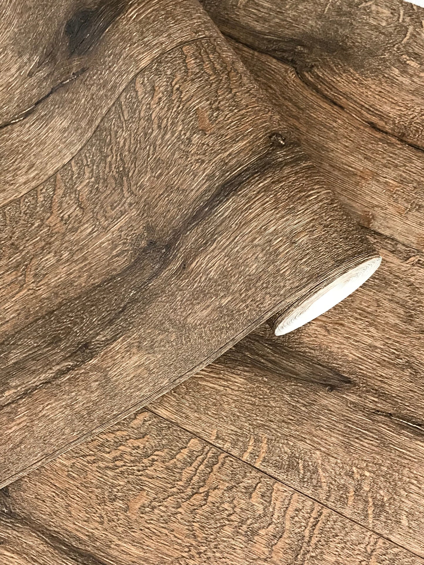 Wood Plank Realistic Textured Matte Wallpaper